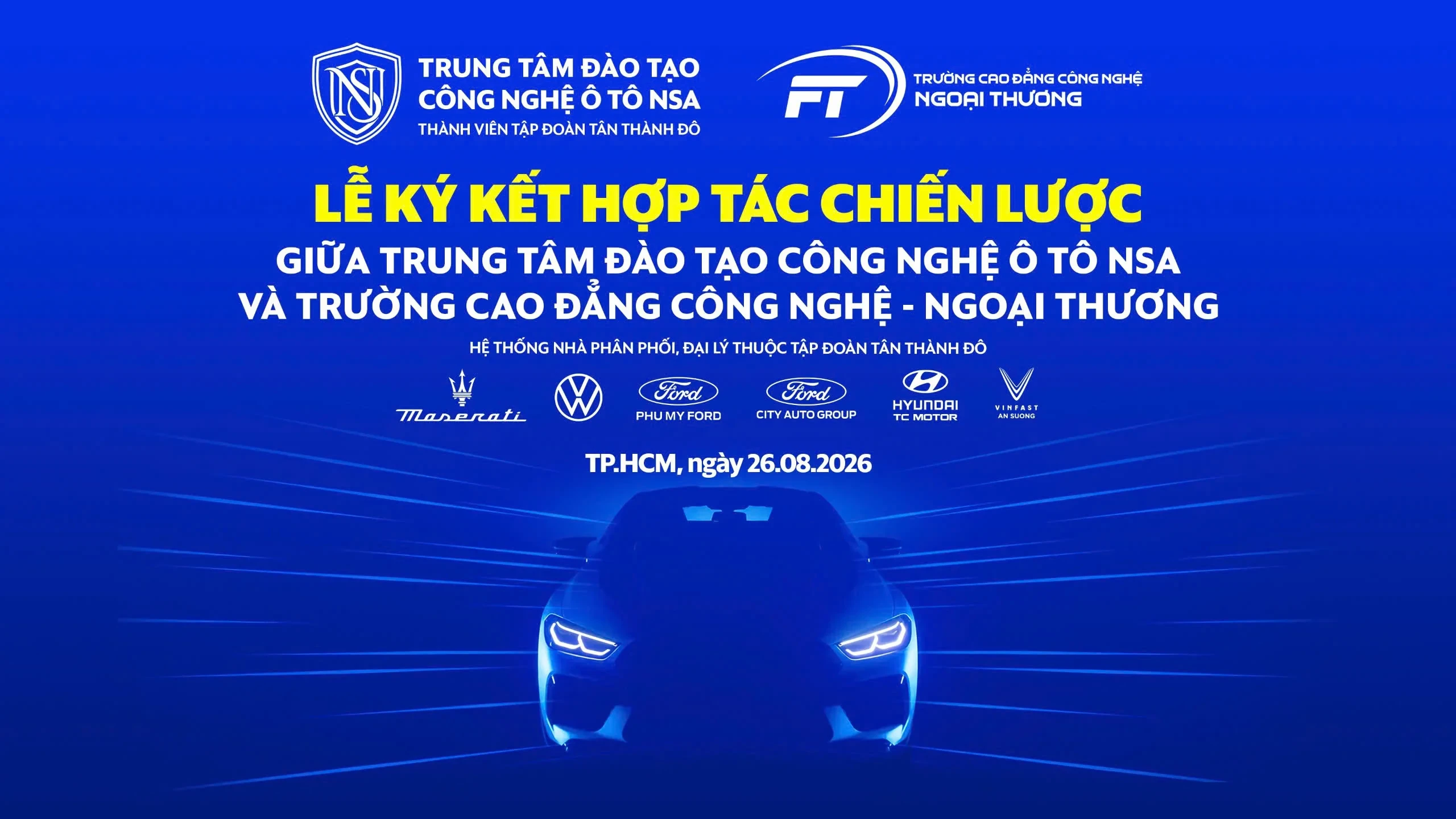Lễ Ký Kết Hợp Tác Chiến Lược Tuyển Sinh & Đào Tạo: NSA & Trường CĐ Công Nghệ – Ngoại Thương